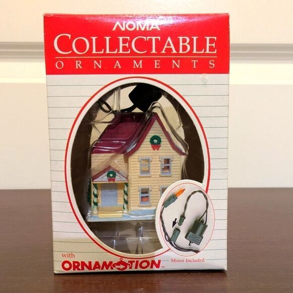 Vintage 1989 Noma Ornamotion Moving House Ornament NOT TESTED - Picture 1 of 8